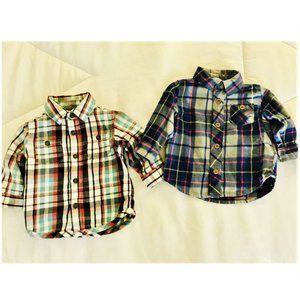 Old Navy Flannels, Set of 2 - Baby Boy 3-6 Months